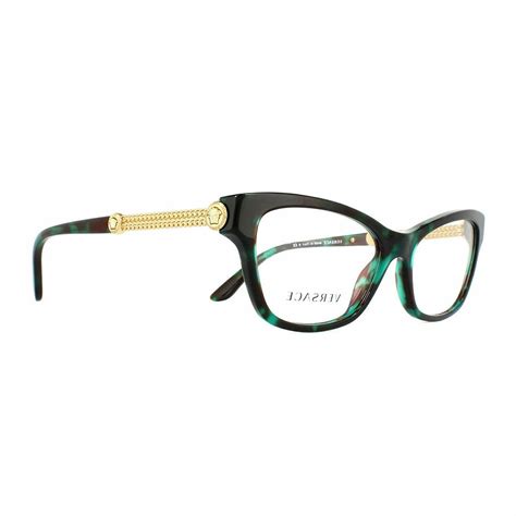 versace green cat eye glasses|women's Versace cat eye glasses.